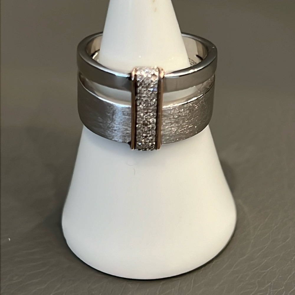 EFFY Sterling Silver Diamond Ring, size 7